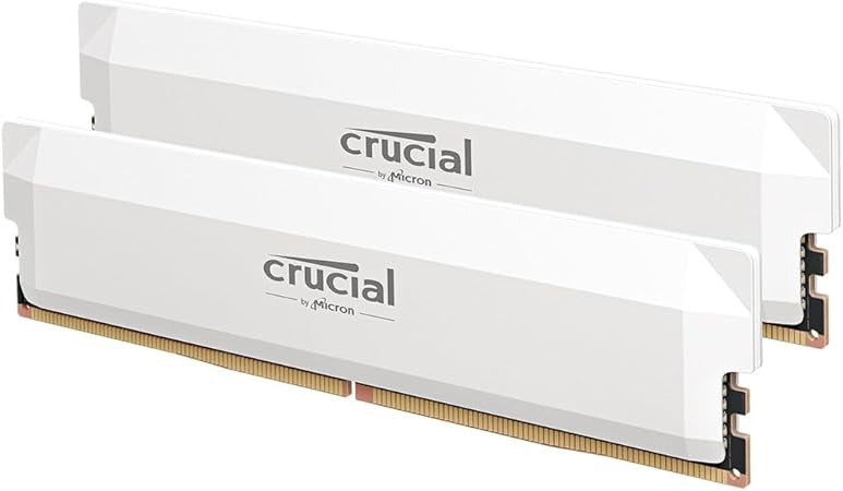 Crucial Pro DDR5 RAM 32GB Kit (2x16GB) 6000MHz CL36, Overclocking Gaming, Intel XMP 3.0 / AMD EXPO, Computer Memory