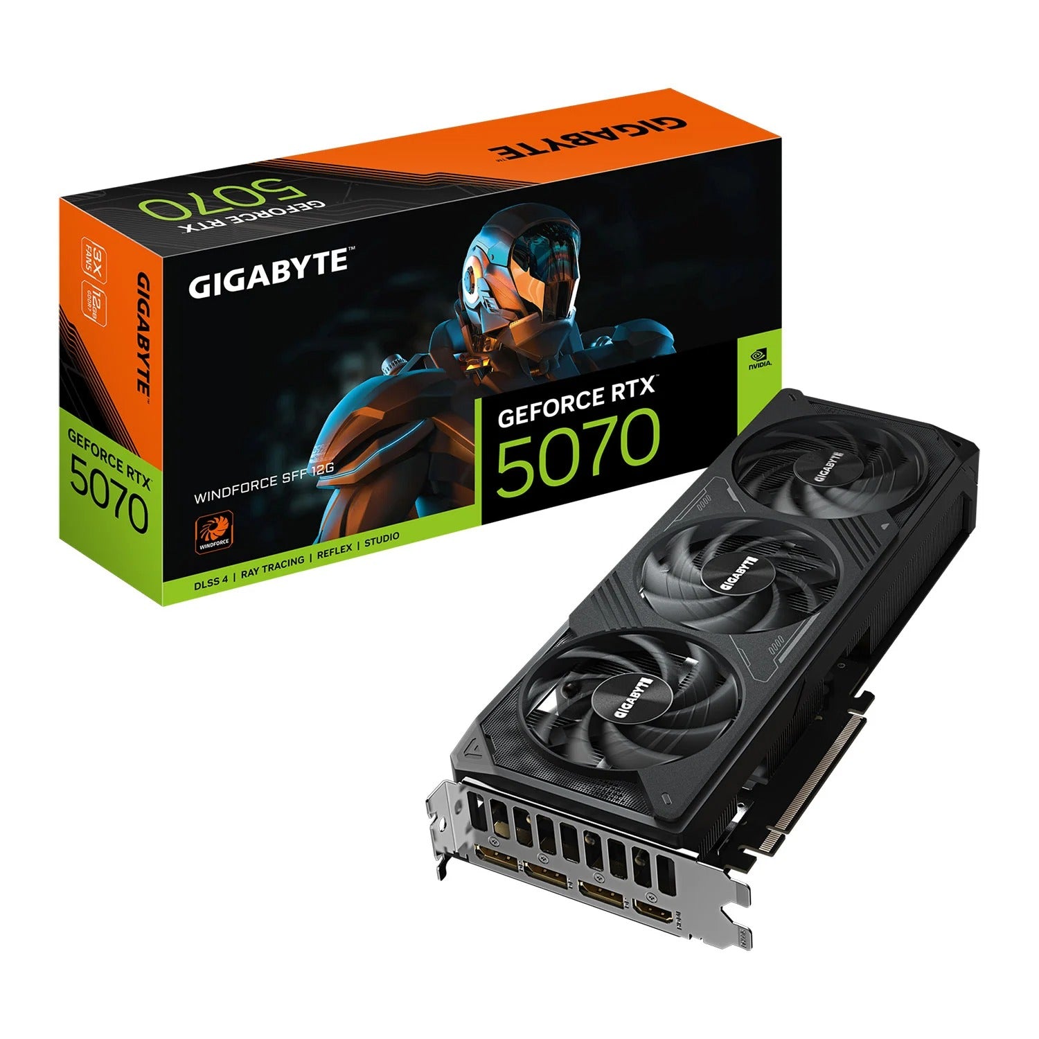 Gigabyte NVIDIA GeForce RTX 5070 WINDFORCE SFF 12GB Blackwell Graphics Card